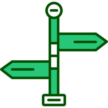 Yol simgesi. özet vektör illüstrasyonu.