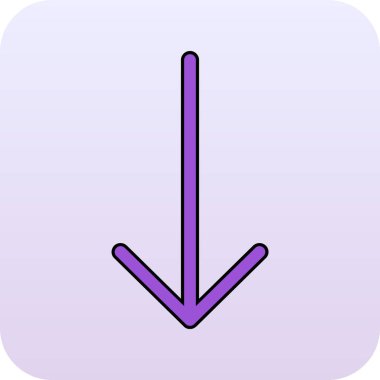 Resimli Simge Arka Planda İzole - Sol Ok