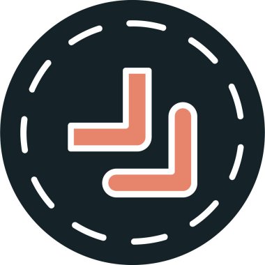 Bir simgenin vektör illüstrasyonu