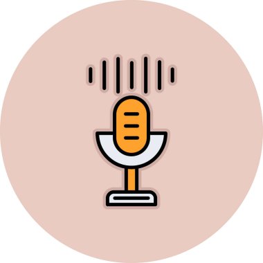 Mikrofonun vektör illüstrasyonu