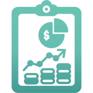 para çubuğu çizelgesi düz yuvarlanmış simge