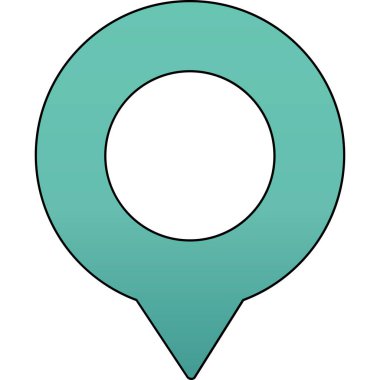 konum belirleyici simgesi. vektör illüstrasyonu