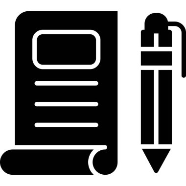 Kalem. Web simgesi basit tasarım