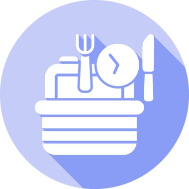 yemek ve yemek vektörü simgesi