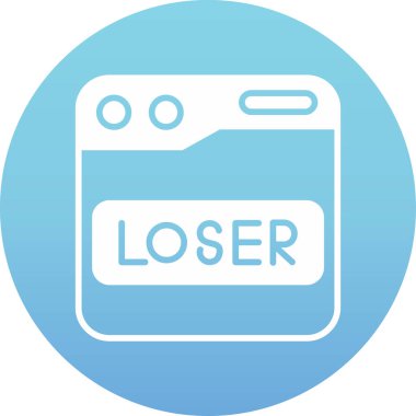 kötü modern simge vektör illüstrasyonu