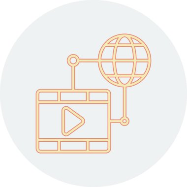 Modern simgenin vektör illüstrasyonu