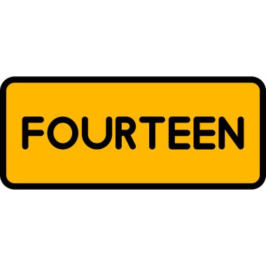 Beyaz arkaplanda 13 numara işareti