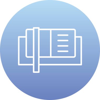 Belge. Web simgesi basit illüstrasyon