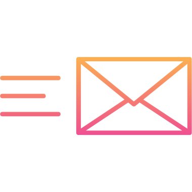 ileti e- posta simgesi ana hat biçiminde