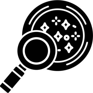 Büyüteç simgesi, vektör illüstrasyonu.