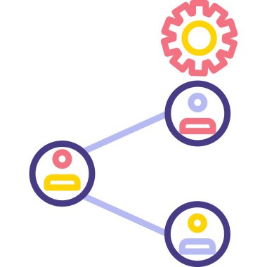 Modern bir simgenin vektör illüstrasyonu