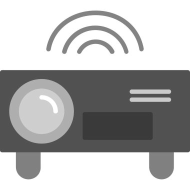 Radyo. Web simgesi basit illüstrasyon