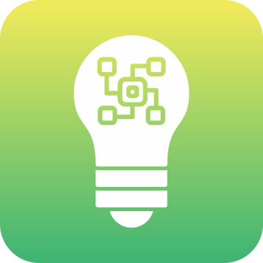 ampul simgesi, vektör illüstrasyonu