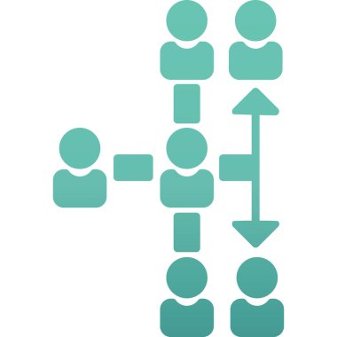 Sosyal uzaklık simgesi, vektör illüstrasyon tasarımı, covid - 19 virüs salgını