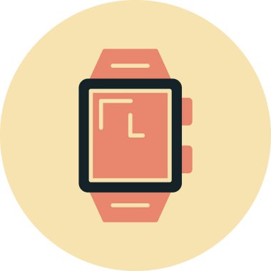 akıllı saat modern simge, vektör illüstrasyonu