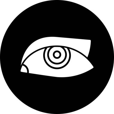 eye vector glyph icon design
