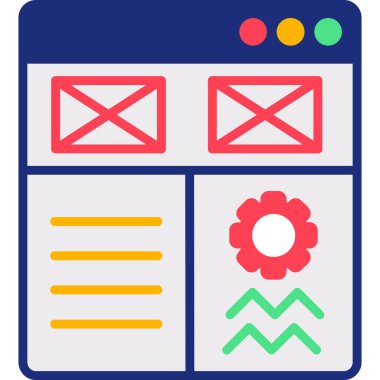 Takvim. Web simgesi basit illüstrasyon