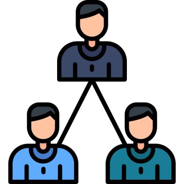 Takım simgesi vektör illüstrasyonu