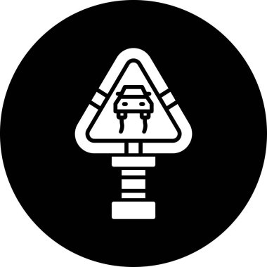 Bir trafik işaretinin vektör illüstrasyonu