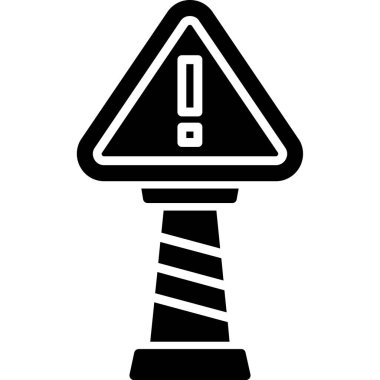 Moda tarzı izole edilmiş arkaplanda yol işareti simgesi