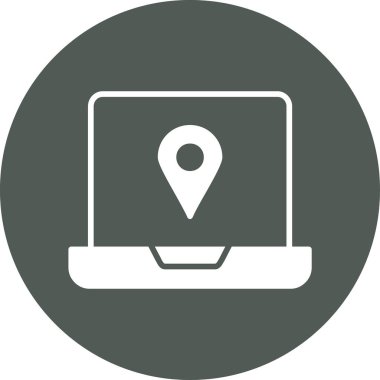 gps simge vektör illüstrasyonu