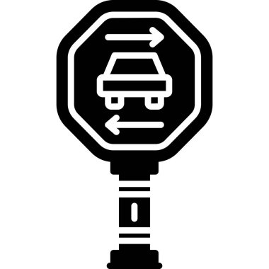 araba yıkama simgesi, basit vektör illüstrasyonu