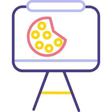 yiyecek ikonu vektör illüstrasyonu