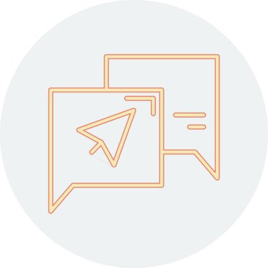 sohbet web simgesi, vektör çizim