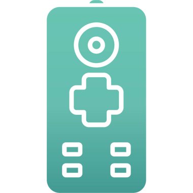 Benzersiz uzaktan kumanda vektör simgesi