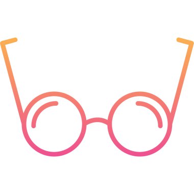 Gözlük simgesi, vektör çizimi