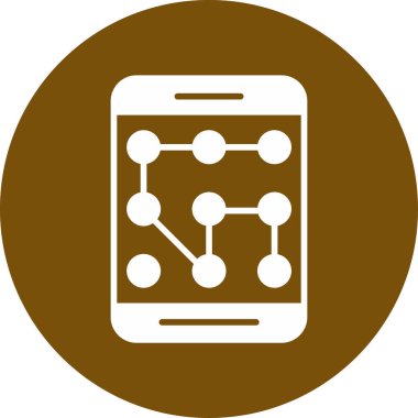 Cep telefonu simgesi, vektör illüstrasyonu