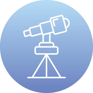 teleskop web simgesi, basit tasarım