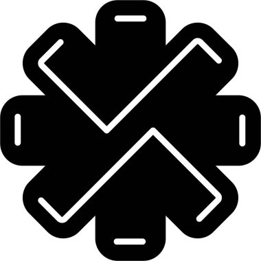 Tek bir simgenin vektör illüstrasyonu