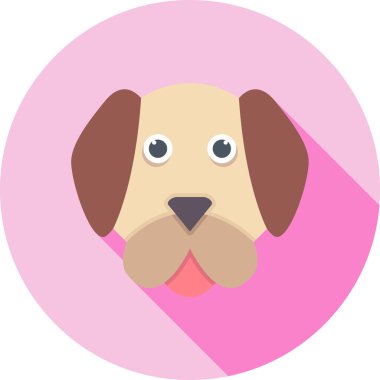 köpek simgesi vektör illüstrasyonu