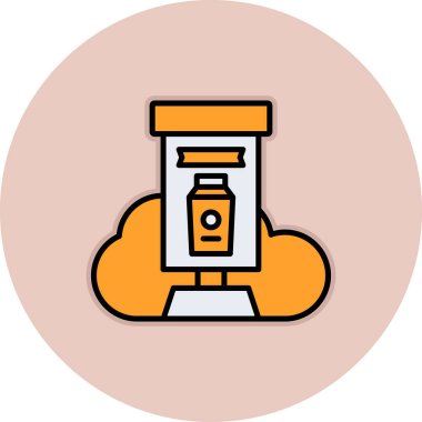 Bir çanta dolusu hapın vektör çizimi