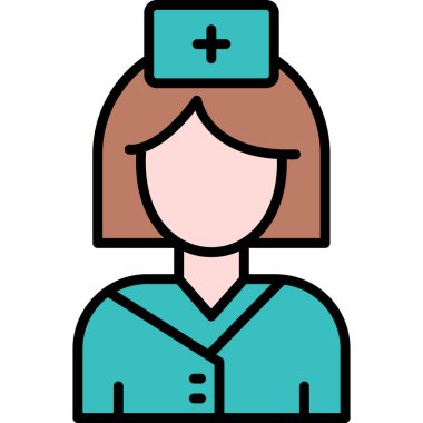 Hemşire kadın hemşire ikonu