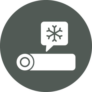 Bir kar tanesi simgesinin vektör çizimi