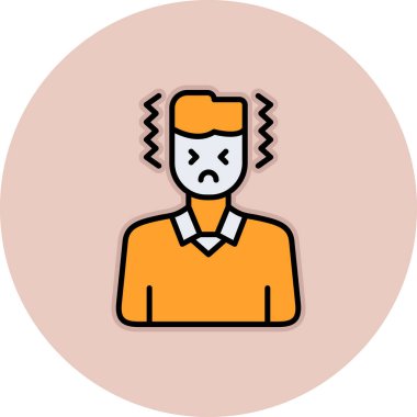 Bir adamın vektör simgesi çizimi