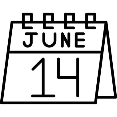 Takvim simgesi tasarımı, vektör illüstrasyonu