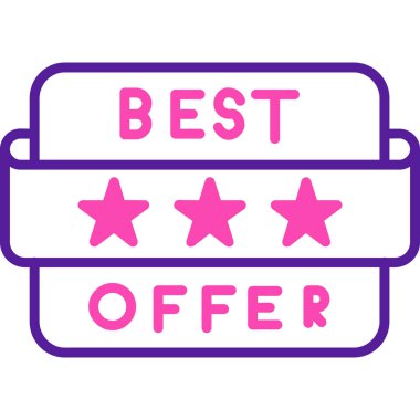 En iyi teklif. Vektör illüstrasyonu