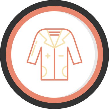 Ceket vektör simgesi. Web ve mobil için basit illüstrasyon