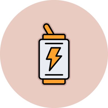 Pil. Web simgesi basit illüstrasyon