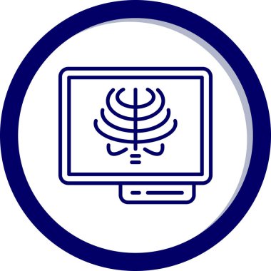 bilgisayar ekran simge vektör çizim