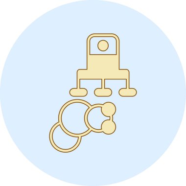 vektör eli anahtar simgesini tutuyor