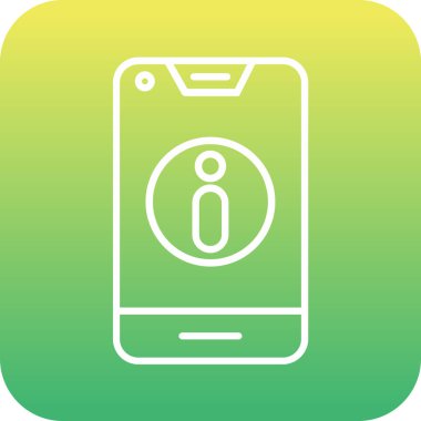 Benzersiz cep telefonu vektör simgesi