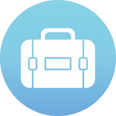 Çanta. Web simgesi basit illüstrasyon