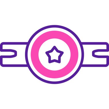 Bir yıldız simgesinin vektör illüstrasyonu