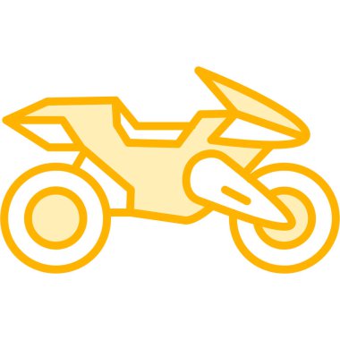 motosiklet simgesi vektör illüstrasyonu