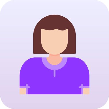 kadın simgesi, vektör illüstrasyonu