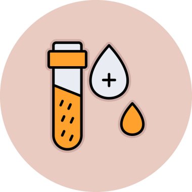 kan testi vektör çizimi, simge tasarımı